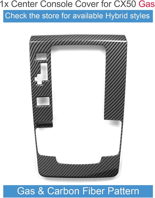 Alt view image 2 of 7 - Fit for Mazda CX50 2023 2024 2025 2026 Accessories, Carbon Fiber Gear Shift Box Panel Car Center Console Cover Gear Panel Gear Shift Knob Cover Trims Frame Protection for CX 50 Interior