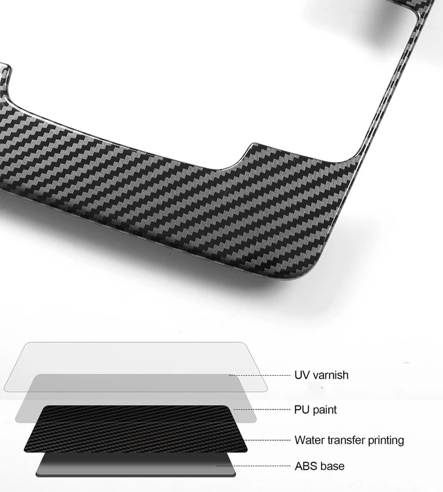 Alt view image 7 of 7 - Fit for Mazda CX50 2023 2024 2025 2026 Accessories, Carbon Fiber Gear Shift Box Panel Car Center Console Cover Gear Panel Gear Shift Knob Cover Trims Frame Protection for CX 50 Interior