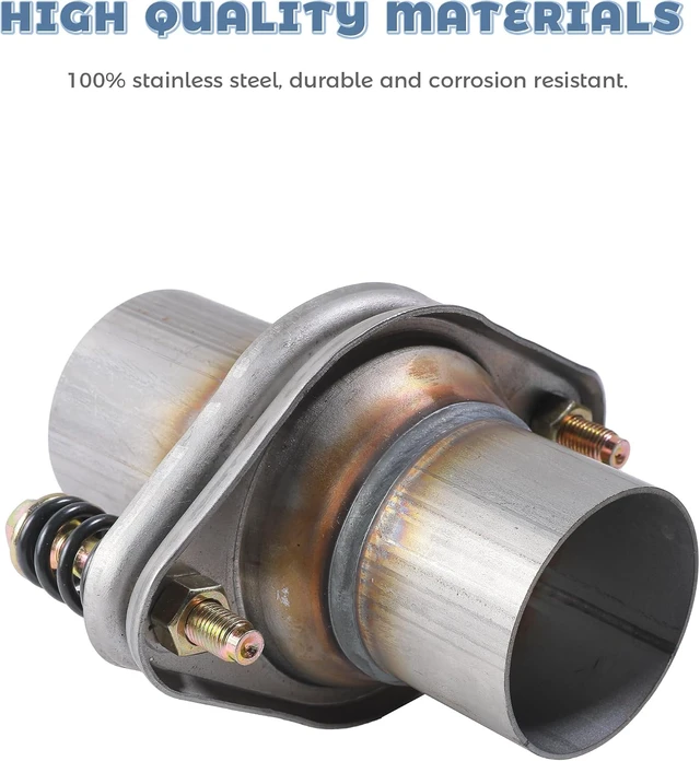 Alt view image 3 of 6 - Exhaust Flange,Car Accessories,1.75" 2" 2.25" 2.5" Exhaust Flex Spring Flanges,Exhausts Flange Spring Joint with Bolt and Gasket,Automotive Replacement,Suitable for Cars Trucks SUVs (2.5")