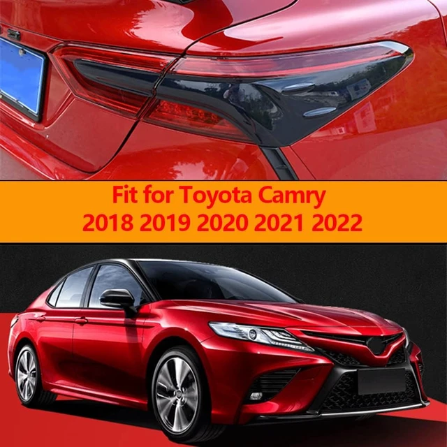 Alt view image 2 of 7 - Tail Light Lamp Cover Guard Trim 4Pcs Tail Light Frame Bezels Decoration Compatible with Toyota Camry 2024 2023 2022 2021 2020 2019 2018 Accessories