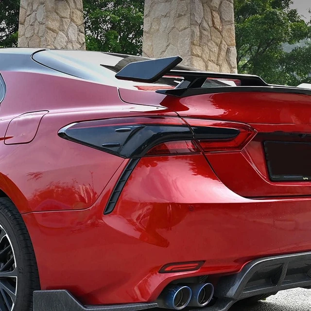 Alt view image 3 of 7 - Tail Light Lamp Cover Guard Trim 4Pcs Tail Light Frame Bezels Decoration Compatible with Toyota Camry 2024 2023 2022 2021 2020 2019 2018 Accessories