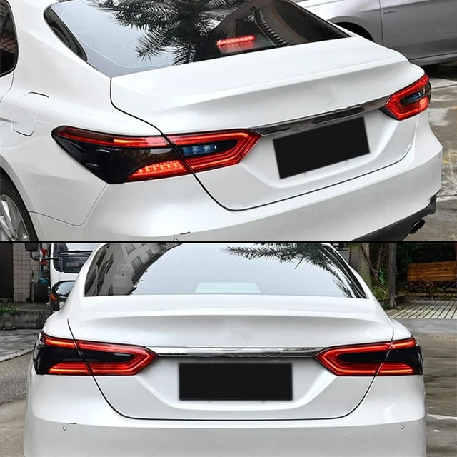 Alt view image 4 of 7 - Tail Light Lamp Cover Guard Trim 4Pcs Tail Light Frame Bezels Decoration Compatible with Toyota Camry 2024 2023 2022 2021 2020 2019 2018 Accessories