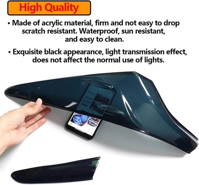 Alt view image 6 of 7 - Tail Light Lamp Cover Guard Trim 4Pcs Tail Light Frame Bezels Decoration Compatible with Toyota Camry 2024 2023 2022 2021 2020 2019 2018 Accessories
