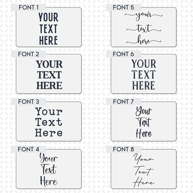 Alt view image 4 of 7 - Personalized Signs for Home, Custom Sign with Any Text, 3 Sizes - 12 Background Options & 8 Fonts - Customizable Sign 14X11