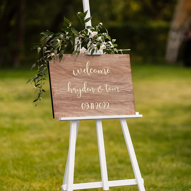 Alt view image 6 of 7 - Personalized Signs for Home, Custom Sign with Any Text, 3 Sizes - 12 Background Options & 8 Fonts - Customizable Sign 14X11