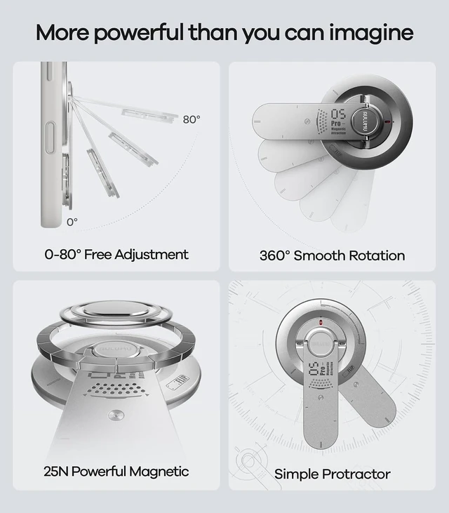 Alt view image 3 of 6 - G05 Pro Magnetic Phone Kickstand with EDC Multi-Tool