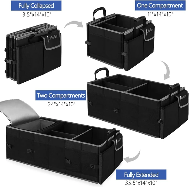 Alt view image 5 of 7 - Trunk Organizer and Storage with Built-In Insulated Leak Proof Cooler Bag