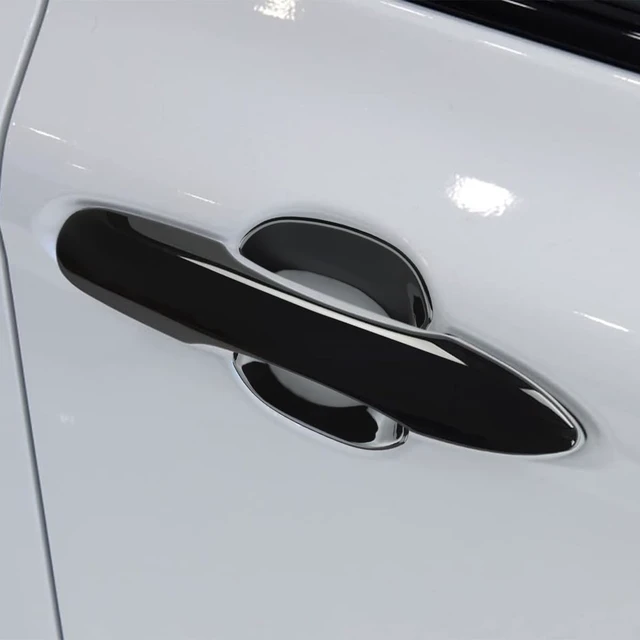 Alt view image 4 of 7 - Car Door Handle Covers Door Bowl Cover Compatible for 2018-2023 2024 2025 Toyota Camry Accessories Door Handle ProtectorsTrim with Auto 2 Lock Sensors Holes Glossy Black