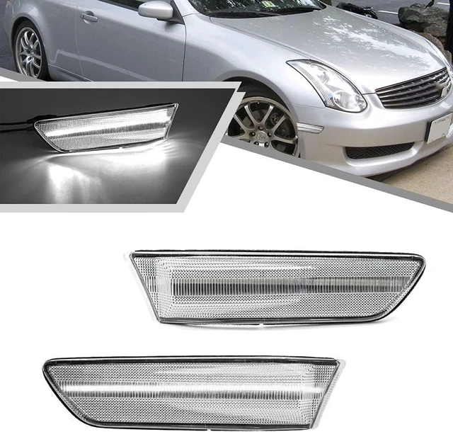 Main image of LED White Side Marker Lights for Infiniti G35 coupe Skyline V35 2003-2007