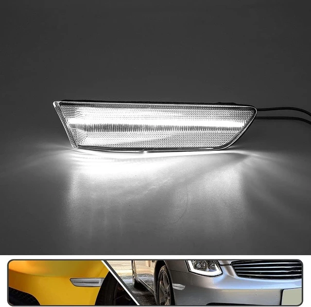 Alt view image 3 of 7 - LED White Side Marker Lights for Infiniti G35 coupe Skyline V35 2003-2007