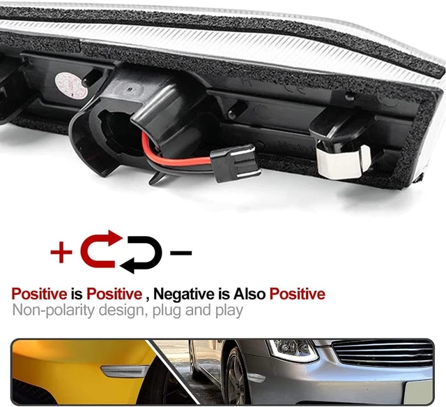 Alt view image 6 of 7 - LED White Side Marker Lights for Infiniti G35 coupe Skyline V35 2003-2007