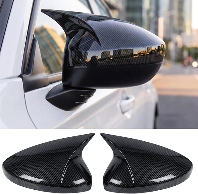Main image of Side Rearview Mirror Covers Cap Compatible with 11th gen Honda Civic 2026 2025 2024 2023 2022 LX EX Sport Si Sedan, LX EX-L Sport Hatchback Without Turn Signal Model (Carbon Fiber)