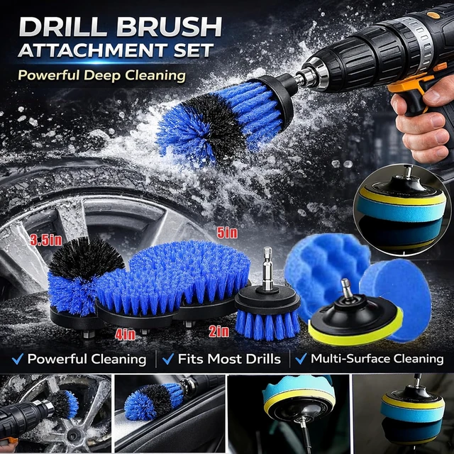 Alt view image 4 of 7 - 36Pcs Car Detailing Kit, Car Detailing Brush Set, Car Wash Cleaning Kit, Car Detailing Brushes, Professional Car Care Kit for Interior Exterior Wheels, Blue