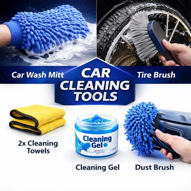 Alt view image 6 of 7 - 36Pcs Car Detailing Kit, Car Detailing Brush Set, Car Wash Cleaning Kit, Car Detailing Brushes, Professional Car Care Kit for Interior Exterior Wheels, Blue