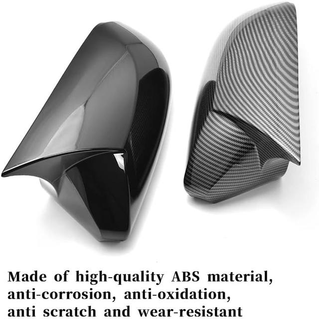 Alt view image 3 of 7 - Door Side Mirror Cover for Toyota Camry 2018 2019 2020 2021 2022 2023 2024 2025 2026 Outer Cover of Horn Side Rearview Mirror Cover Accessories Decoration Cover Trims ABS Plastic 2PCS (Black)