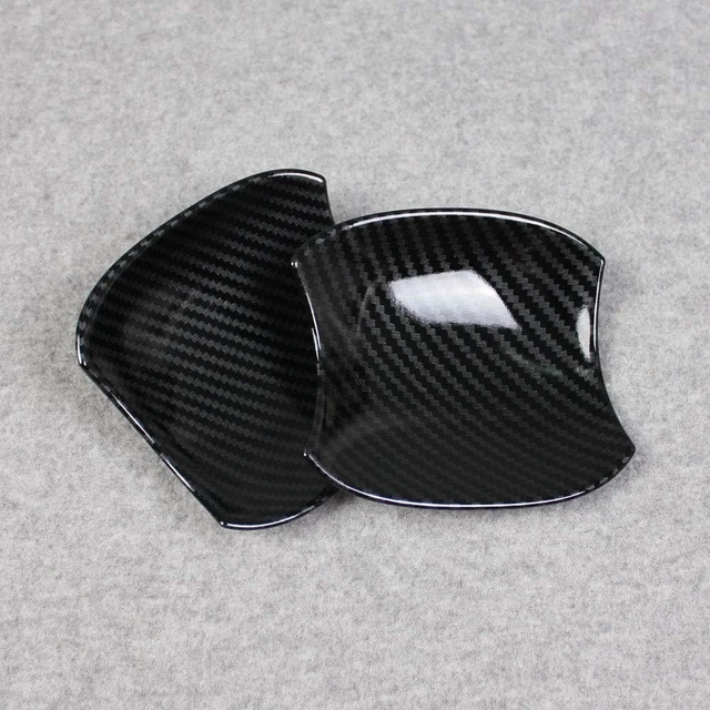 Alt view image 5 of 7 - Fit for Toyota RAV4 2019 2020 2021 2022 2023 2024 2025 Door Bowl Handle Cover Trims (Carbon Fiber Black)