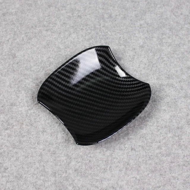 Alt view image 4 of 7 - Fit for Toyota RAV4 2019 2020 2021 2022 2023 2024 2025 Door Bowl Handle Cover Trims (Carbon Fiber Black)