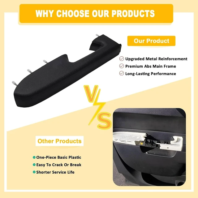 Alt view image 7 of 7 - 22818465 Front Driver Side Armrest Repair Compatible with Chevrolet/GMC