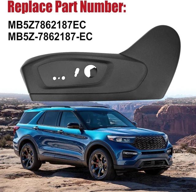 Alt view image 6 of 7 - Driver Seat Trim Panel Black for Ford Explorer MB5Z-7862187-EC