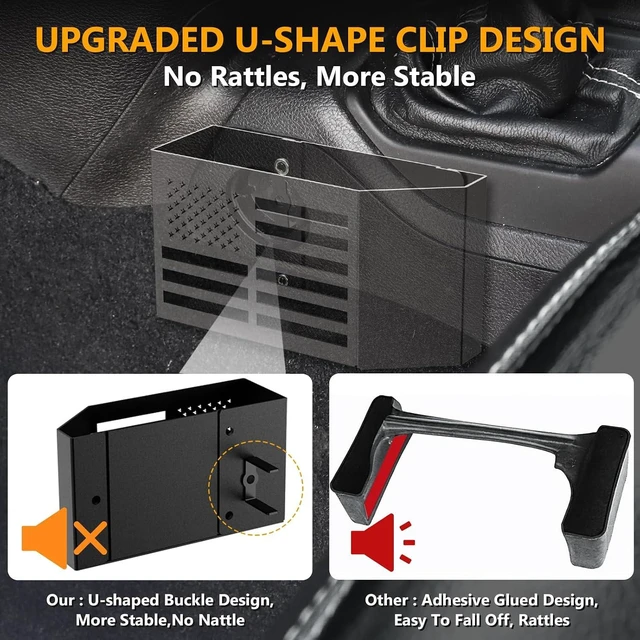 Alt view image 3 of 7 - Metal Center Console Organizer for Jeep Wrangler JL/JLU Easy Install