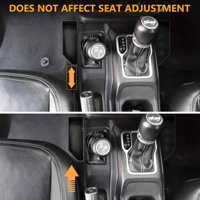 Alt view image 5 of 7 - Metal Center Console Organizer for Jeep Wrangler JL/JLU Easy Install