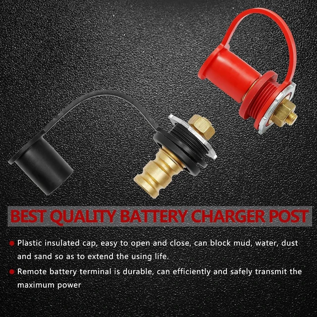 Alt view image 3 of 7 - Remote Battery Jump Post, Battery Charging Jumper Terminal Relocation Kit