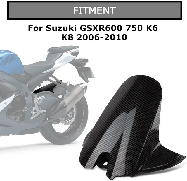 Alt view image 2 of 6 - Rear Fender Mudguard for GSXR 600 750 2006-2010 Carbon Fiber