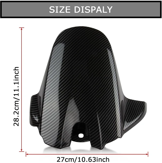 Alt view image 3 of 6 - Rear Fender Mudguard for GSXR 600 750 2006-2010 Carbon Fiber