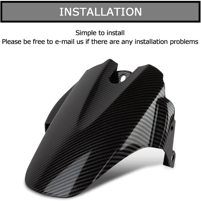 Alt view image 5 of 6 - Rear Fender Mudguard for GSXR 600 750 2006-2010 Carbon Fiber
