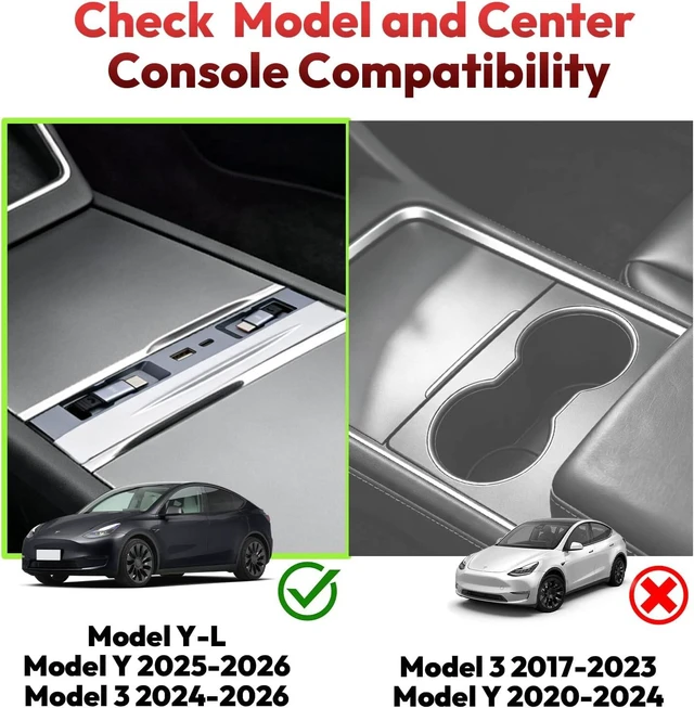 Alt view image 2 of 7 - 65W USB Hub Charger for Tesla Model Y Juniper & Model 3 Highland 2024-2026