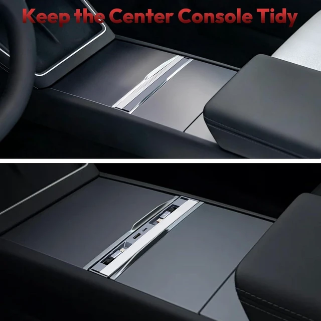 Alt view image 6 of 7 - 65W USB Hub Charger for Tesla Model Y Juniper & Model 3 Highland 2024-2026