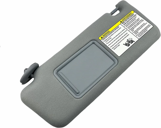 Alt view image 5 of 7 - Sun Visor Pair Compatible with Toyota Tacoma 2005-2015, Gray Without Light