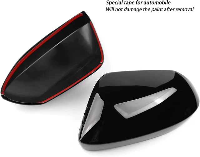 Alt view image 2 of 7 - for Toyota Corolla 2020-2026 Rearview Mirror Cover -Glossy Black