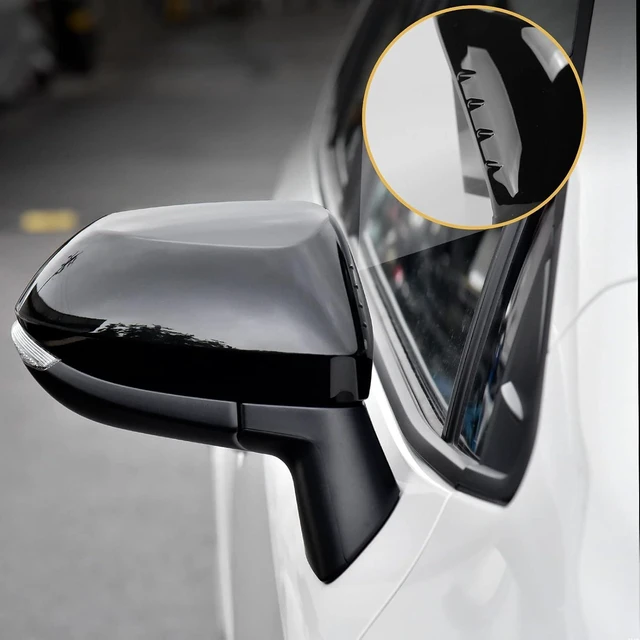 Alt view image 3 of 7 - for Toyota Corolla 2020-2026 Rearview Mirror Cover -Glossy Black
