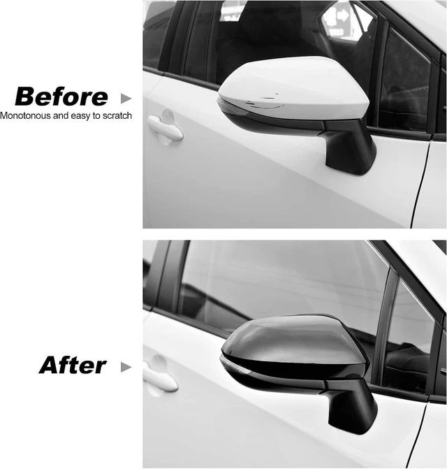 Alt view image 4 of 7 - for Toyota Corolla 2020-2026 Rearview Mirror Cover -Glossy Black