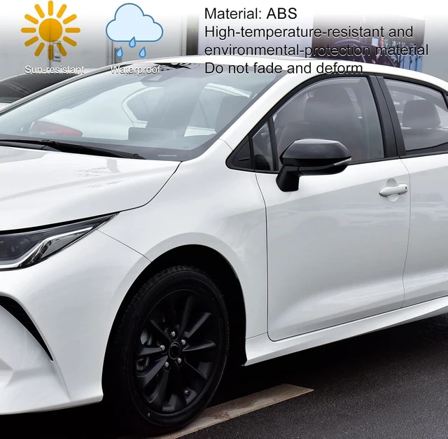 Alt view image 5 of 7 - for Toyota Corolla 2020-2026 Rearview Mirror Cover -Glossy Black