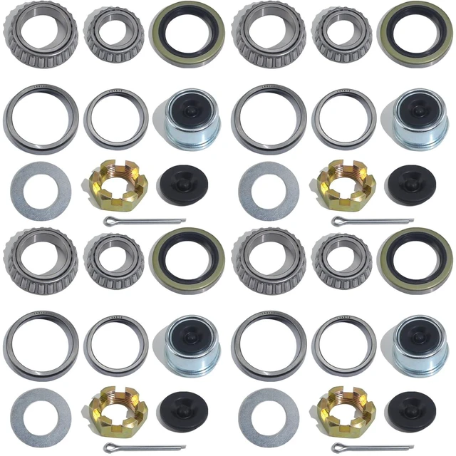 Main image of 4 Sets 3500 LB L68149 L44649 Boat Trailer Axle Bearing Kits
