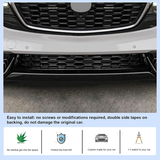 Alt view image 4 of 5 - 2Pcs for 2026 Mazda CX-5 Front Grill Mesh Inserts Trims