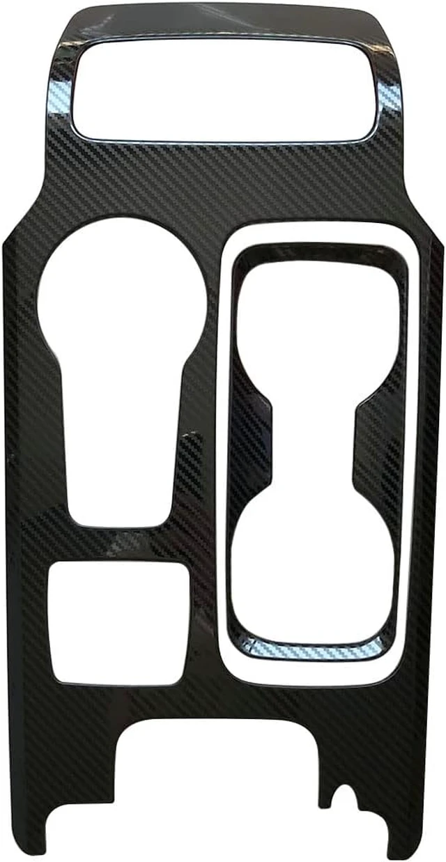 Alt view image 2 of 7 - Carbon Fiber Pattern Car Gear Shift Knob Console Panel Trims Cup Holder Frame Cover Compatible with Fit for Ford Fusion 2017 2018 2019 2020