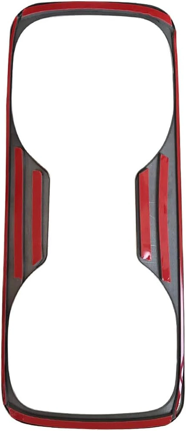 Alt view image 3 of 7 - Carbon Fiber Pattern Car Gear Shift Knob Console Panel Trims Cup Holder Frame Cover Compatible with Fit for Ford Fusion 2017 2018 2019 2020