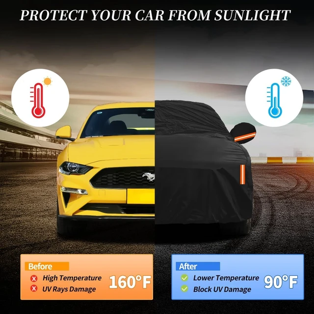 Alt view image 6 of 7 - Waterproof Car Cover Custom for Ford Mustang 1964-2026, for Chevy Camaro