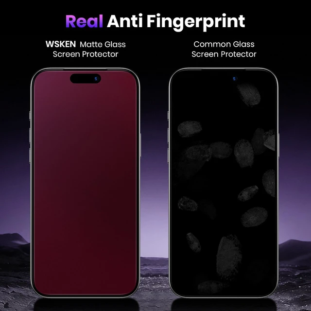 Alt view image 2 of 7 - for iPhone 18 Pro Matte Privacy Screen Protector - Colored