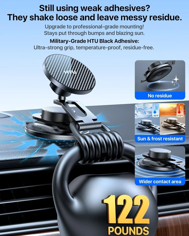Alt view image 2 of 7 - Best 360°Rotation&Foldable for MagSafe Car Mount Magnetic Phone Holder
