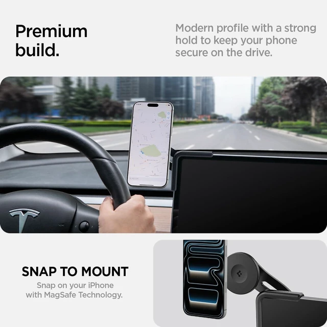 Alt view image 4 of 7 - TapLock Adhesive-Free MagSafe Tesla Phone Mount for Tesla Model Y