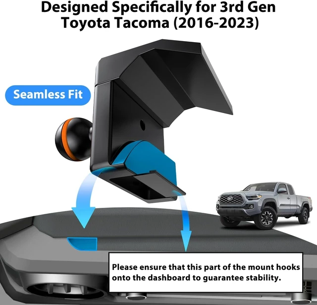 Alt view image 4 of 6 - Phone Mount for Toyota Tacoma 2016-2023