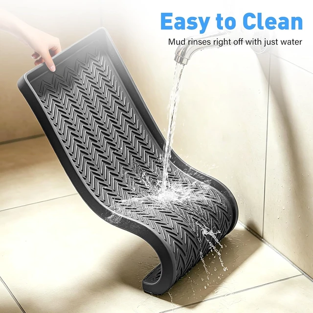 Alt view image 5 of 7 - Silicone Under Sink Mat, 40"x16" Sink Protector Mat, Dark Grey