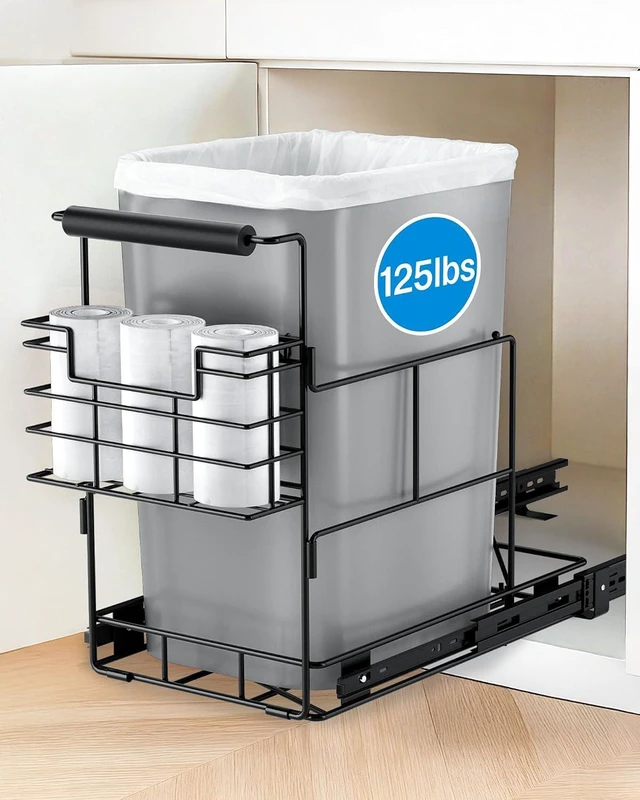 Main image of Pull Out Trash Can Under Cabinet, Fits 30-40 Qt, Bin Not Included