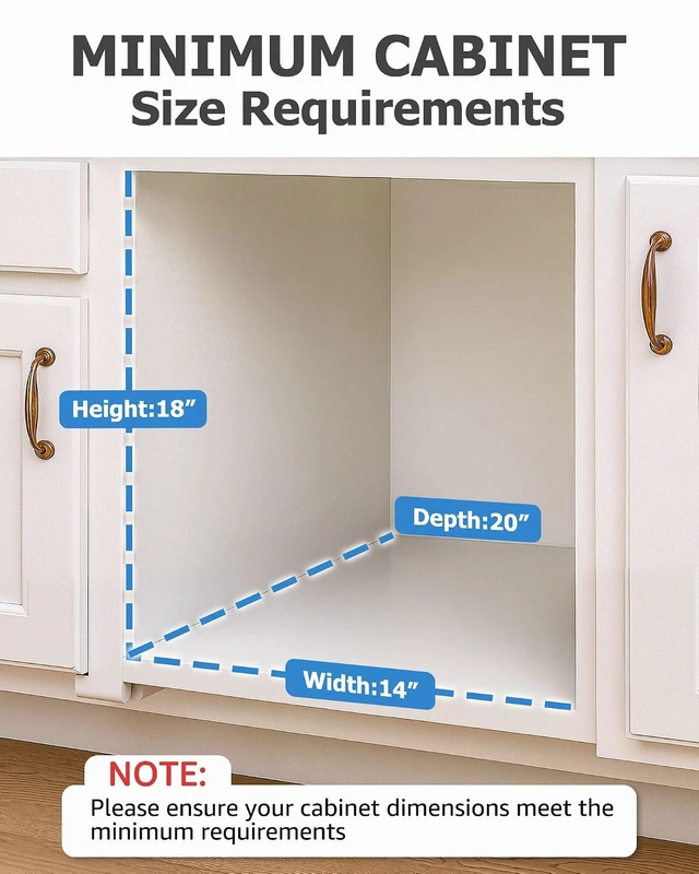 Alt view image 4 of 7 - Pull Out Trash Can Under Cabinet, Fits 30-40 Qt, Bin Not Included