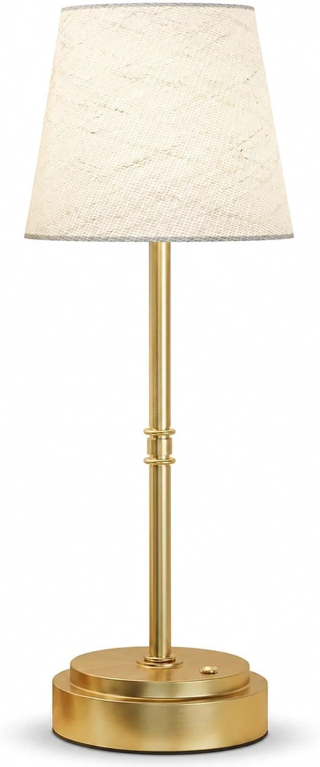 Main image of Rechargeable Cordless Table Lamp, Nightstand to End Table,Gold,1 Pack