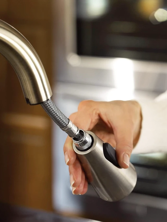 Alt view image 4 of 5 - Classic Stainless Replacement Pulldown Kitchen Faucet Spray Head